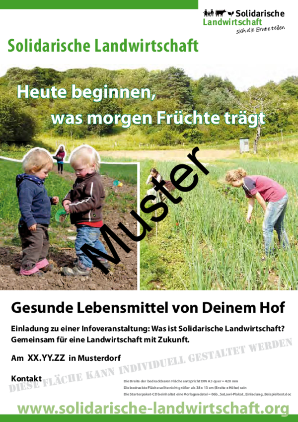 Poster "Ankündigung" - Für Nicht-Mitglieder